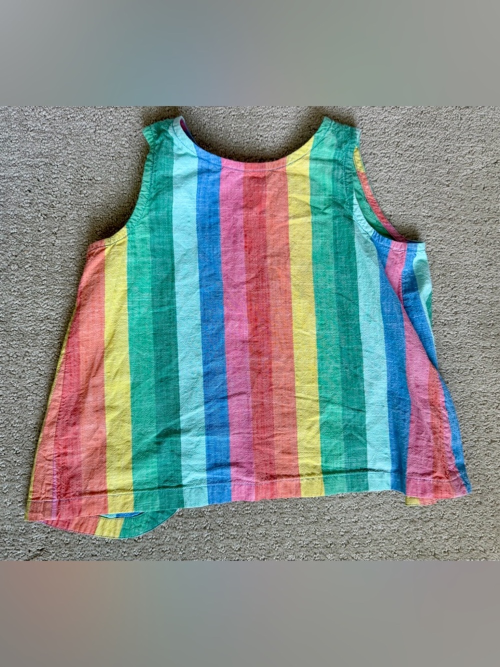 Hanna Andersson Rainbow Stripe Tank Top